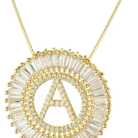 A-Z Alphabet Pendant Necklaces Charms Women Initial Letter Chain Necklace 4 Colo - Picture 1 of 5